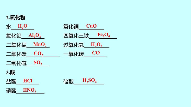 2024贵州中考复习 人教版化学 专项突破9　化学用语 课件第7页