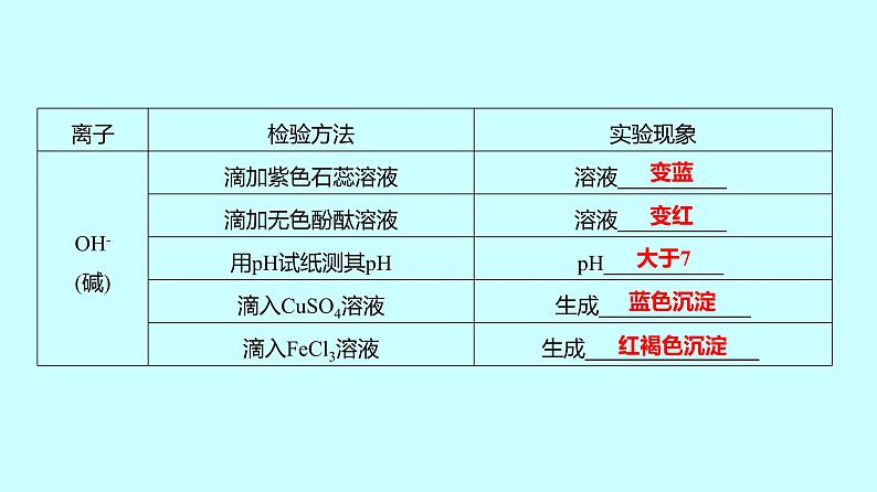 2024贵州中考复习 人教版化学 专项突破6　物质的检验与鉴别 课件07