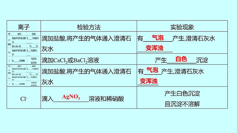 2024贵州中考复习 人教版化学 专项突破6　物质的检验与鉴别 课件08