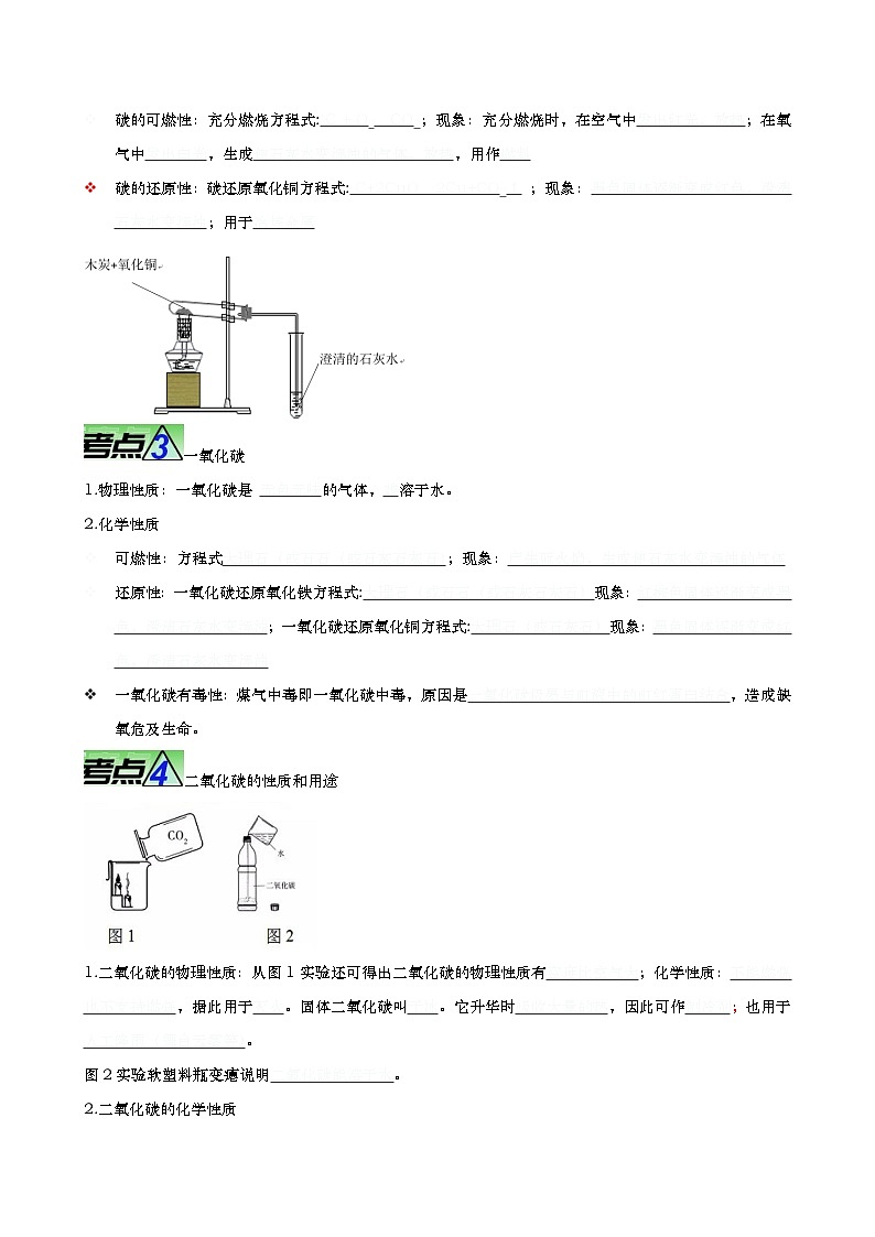 重难点02 碳和碳的氧化物-2024年中考化学【热点•重点•难点】专练（原卷版）第2页