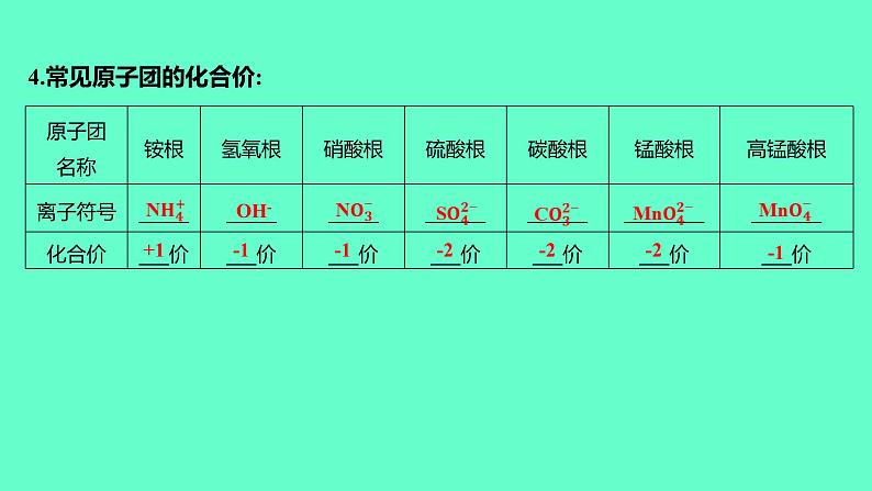 2024福建中考一轮复习 人教版化学 教材基础复习 板块二　主题3　物质组成的表示课件PPT06