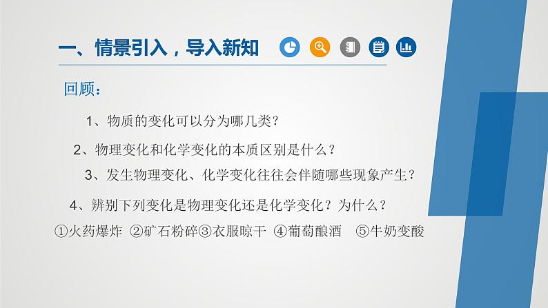 人教版九年级化学上册同步公开课精美课件 课题1 物质的变化和性质（第2课时）（精品同步教学课件）第1页