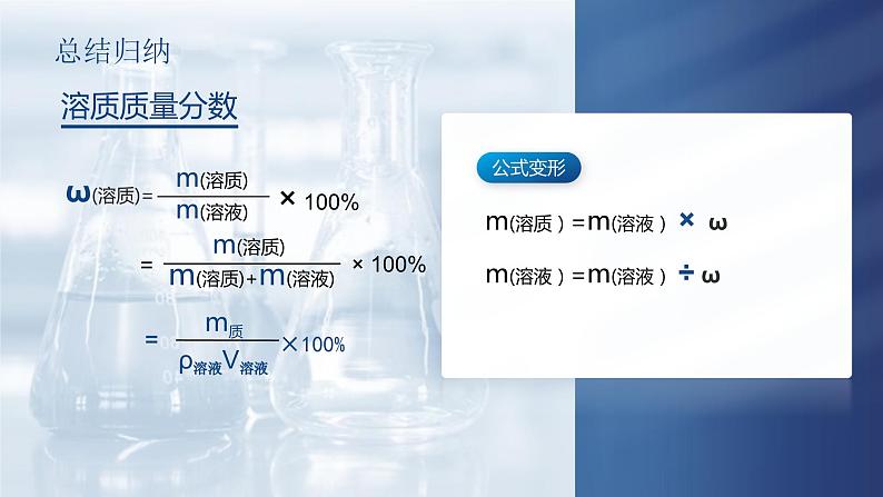 人教版九年级化学下册公开课精品课件   9.3.2 溶液的浓度（第2课时）（精品同步教学课件）06