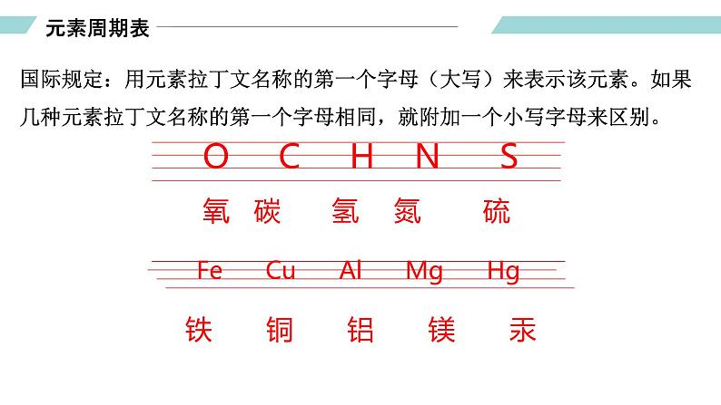 人教版九年级化学上册同步精品备课   课题3 元素（第二课时）（课件）06