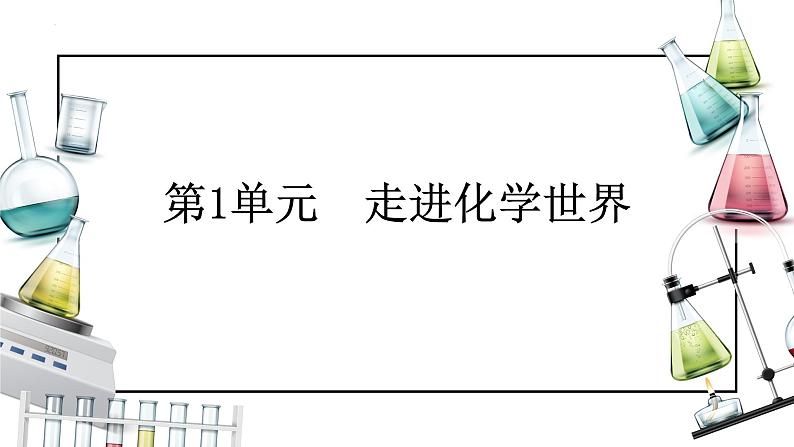 人教版九年级化学上册同步精品备课   第一单元  走进化学世界（课件）第1页