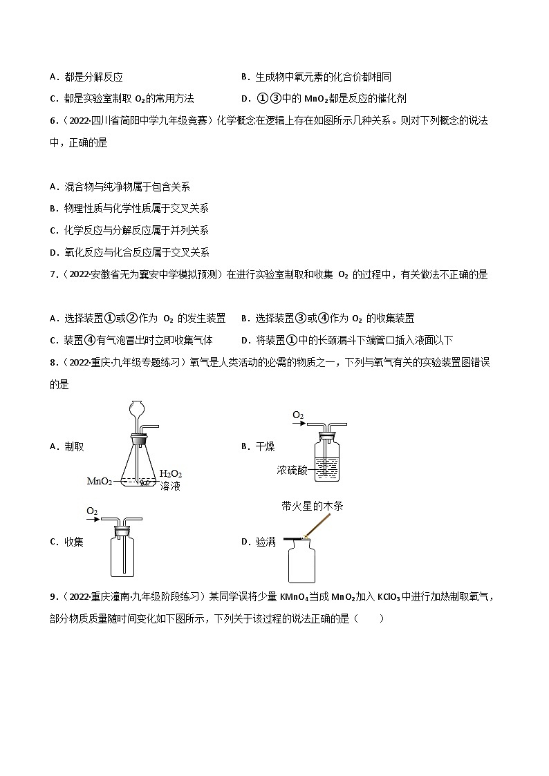 人教版九年级化学上册同步精品练习课题3制取氧气(第二课时)(练习)(原卷版+解析)第2页