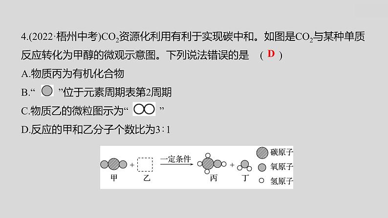 2024广西中考复习 通用版化学 教材基础复习 板块三  第2讲　质量守恒定律 课件05