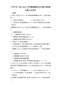 专题14 化学式-三年中考（2021-2023）化学模拟题知识点汇编专项训练