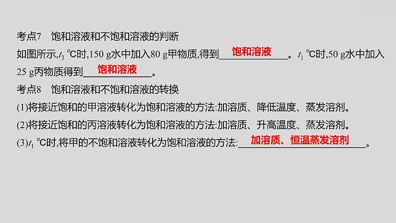 2024广西中考复习 通用版化学 教材基础复习 专项突破2：溶解度曲线 课件第6页