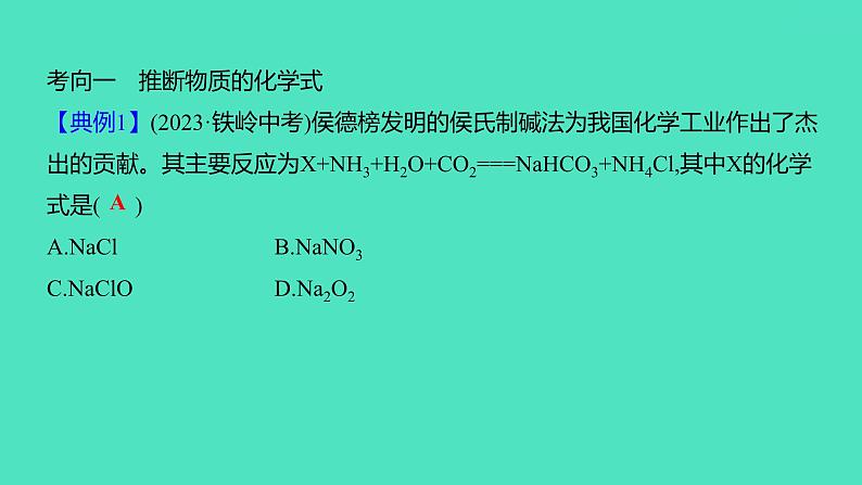 2024中考一轮复习 鲁教版化学 教材基础复习 微专题二　质量守恒定律的应用 课件第2页