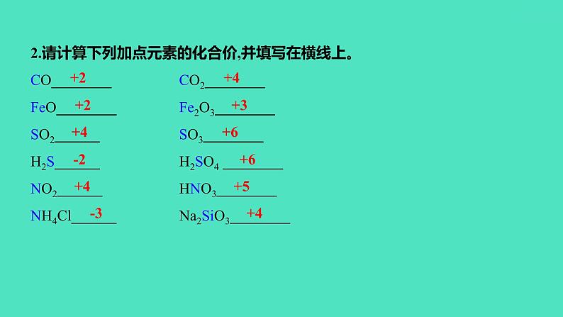 2024中考一轮复习 鲁教版化学 教材基础复习 微专题一　化学用语 课件第4页