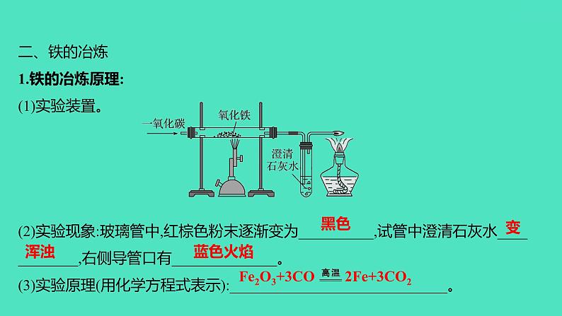 2023-2024 人教版化学 九年级下册 第八单元   课题3　第1课时　炼铁的原理　含杂质物质的有关计算 课件第4页