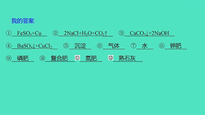 2023-2024 人教版化学 九年级下册 第十一单元   单元复习课 课件第3页