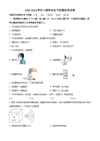 四川省南充市实验中学九年级2023-2024学年上学期期末化学试题