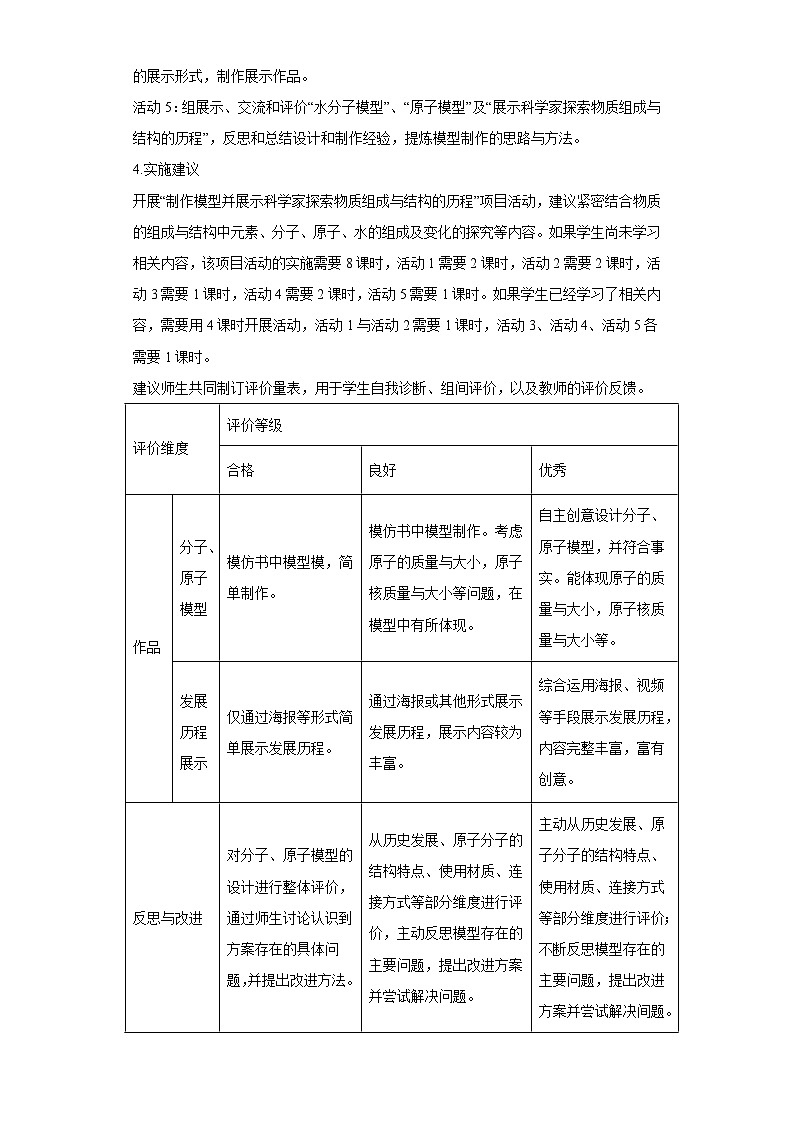 跨学科综合实践专题8 制作模型并展示科学家探索物质组成与结构的历程（解析版）第3页