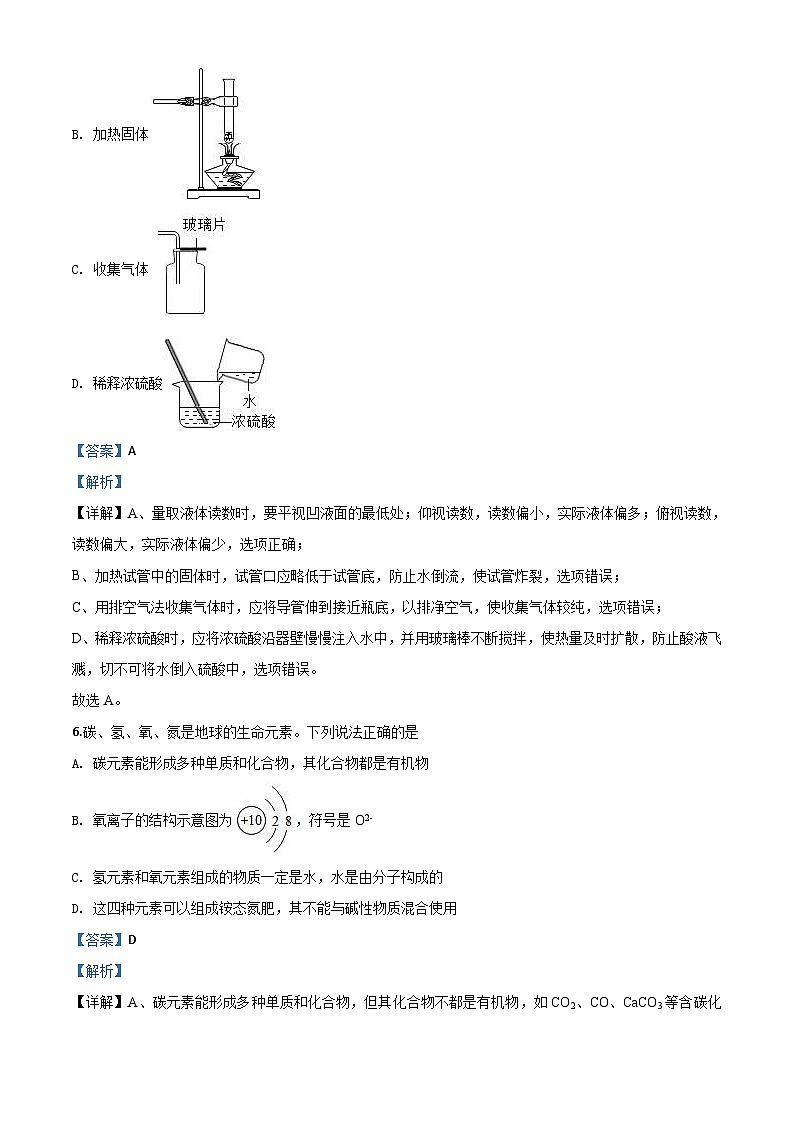 陕西省2020年中考化学试题（含解析）03