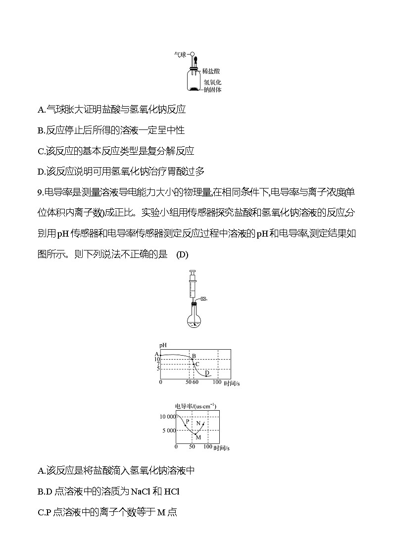 2023-2024 人教版化学 福建中考一轮复习 板块一　主题6　酸和碱 专题练习（教师版）第3页