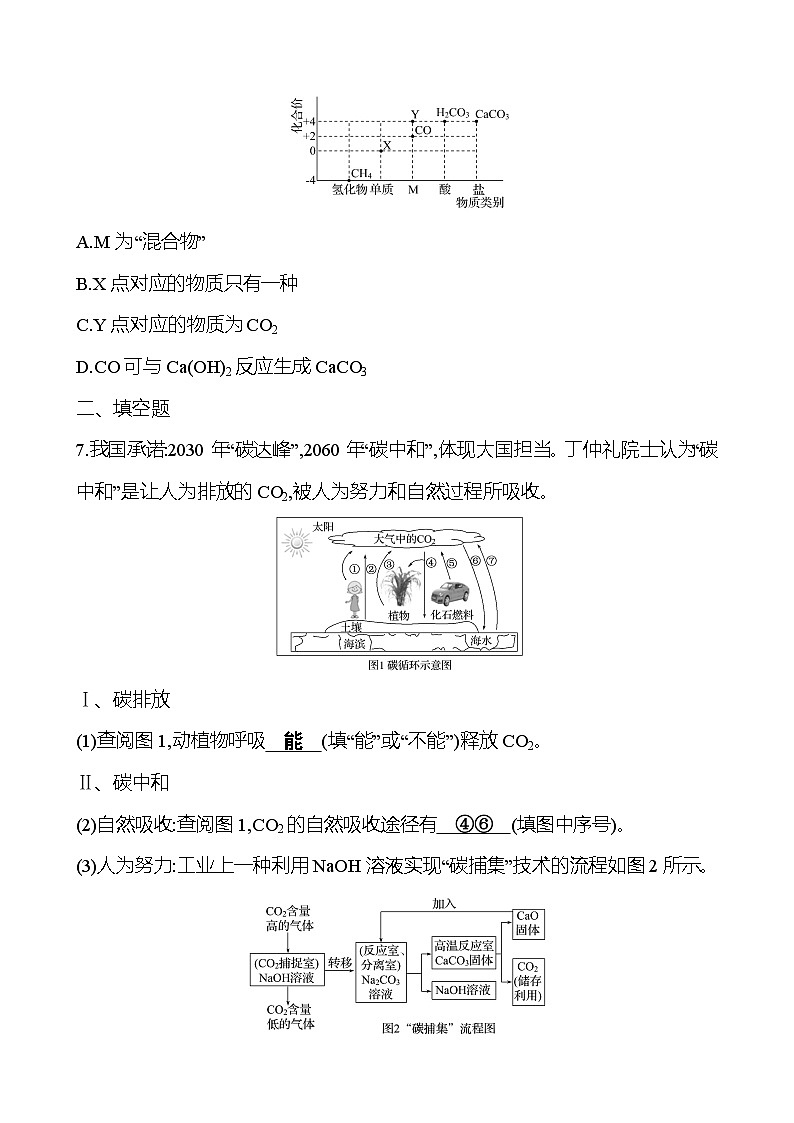 2023-2024 人教版化学 贵州中考一轮复习 板块一 第2讲　碳和碳的氧化物 提高练习03