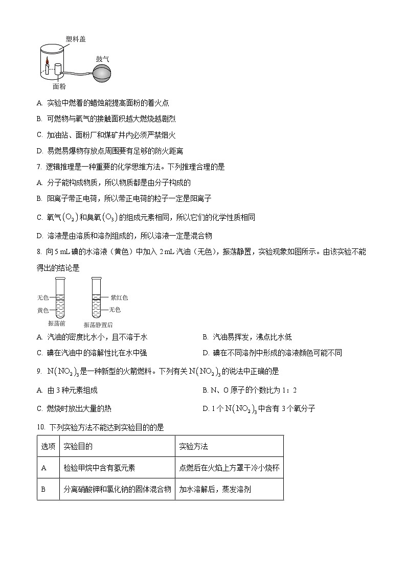 2024年新疆维吾尔自治区中考一模化学试题（原卷版+解析版）02
