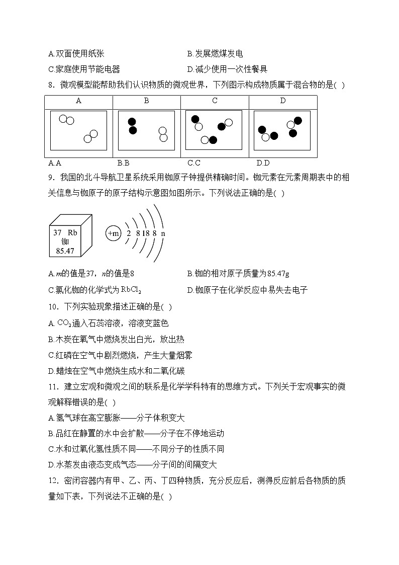 山东省临沂市费县第二中学2022-2023学年九年级下学期第一次月考化学试卷(含答案)第2页