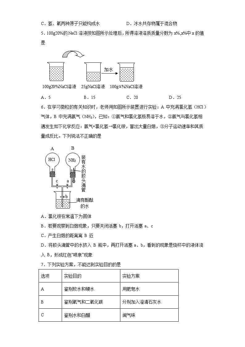 期末模拟试卷二-2021-2022学年九年级化学沪教版一模（期末）重难点精选真题汇编（上海专用）02