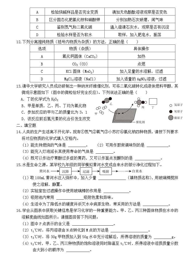 2024年山东省枣庄市滕州市中考模拟化学试卷4第2页