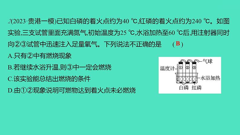 2023-2024学年九年级全一册化学人教版 实验活动3　燃烧的条件 课件第3页