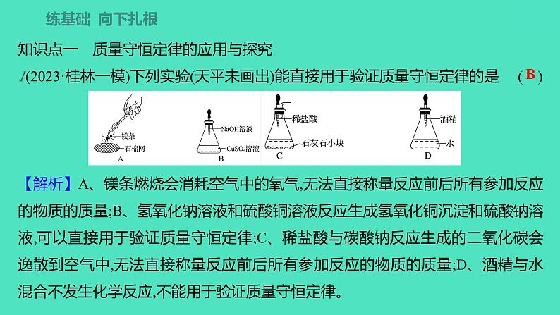 2023-2024学年九年级全一册化学人教版 第五单元　课题1　第1课时　质量守恒定律 课件第3页