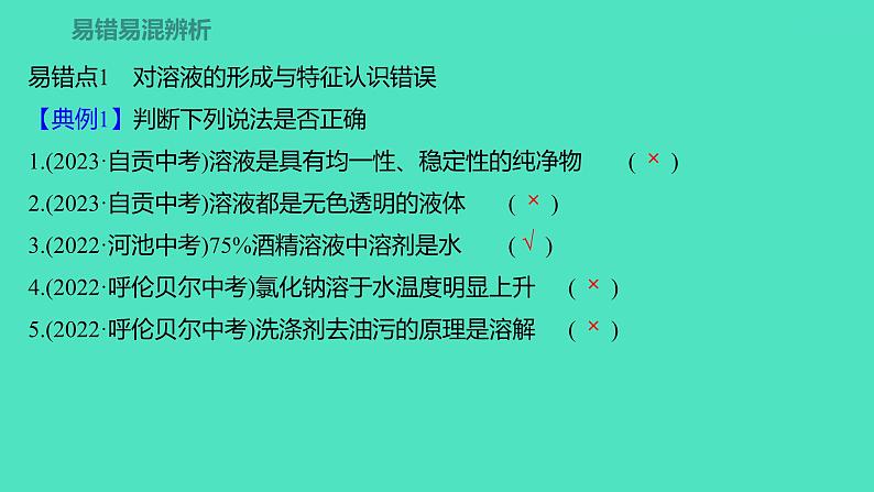 2023-2024学年九年级全一册化学人教版 第九单元　单元高效复习 课件第4页