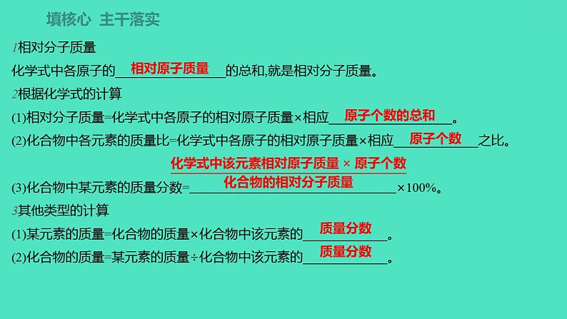 2023-2024学年九年级全一册化学人教版 第四单元　课题4　第2课时　有关相对分子质量的计算 课件第2页