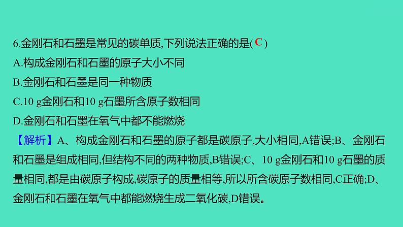 2023-2024学年九年级全一册化学人教版 单元提优测评卷(六) 课件第8页