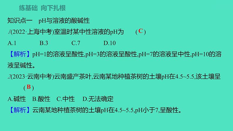 2023-2024学年九年级全一册化学人教版 第十单元　课题2　第2课时　溶液的酸碱度 课件03