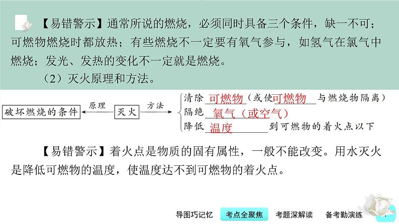 中考化学一轮复习基础过关课件第10讲 燃烧与能源（含答案）第7页