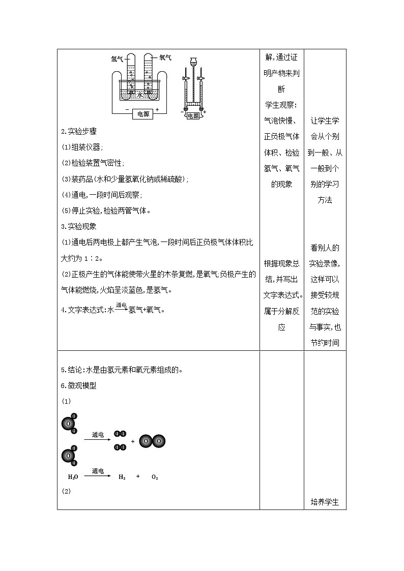 第四单元课题3水的组成教案第3页