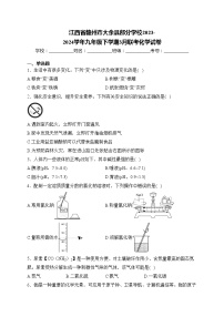 江西省赣州市大余县部分学校2023-2024学年九年级下学期3月联考化学试卷(含答案)