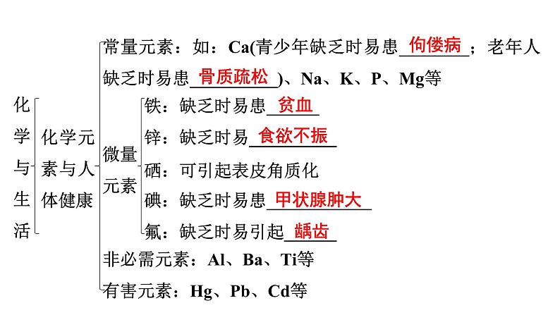 2024年广东省中考化学一轮知识点梳理复习课时22---化学与生活课件PPT07