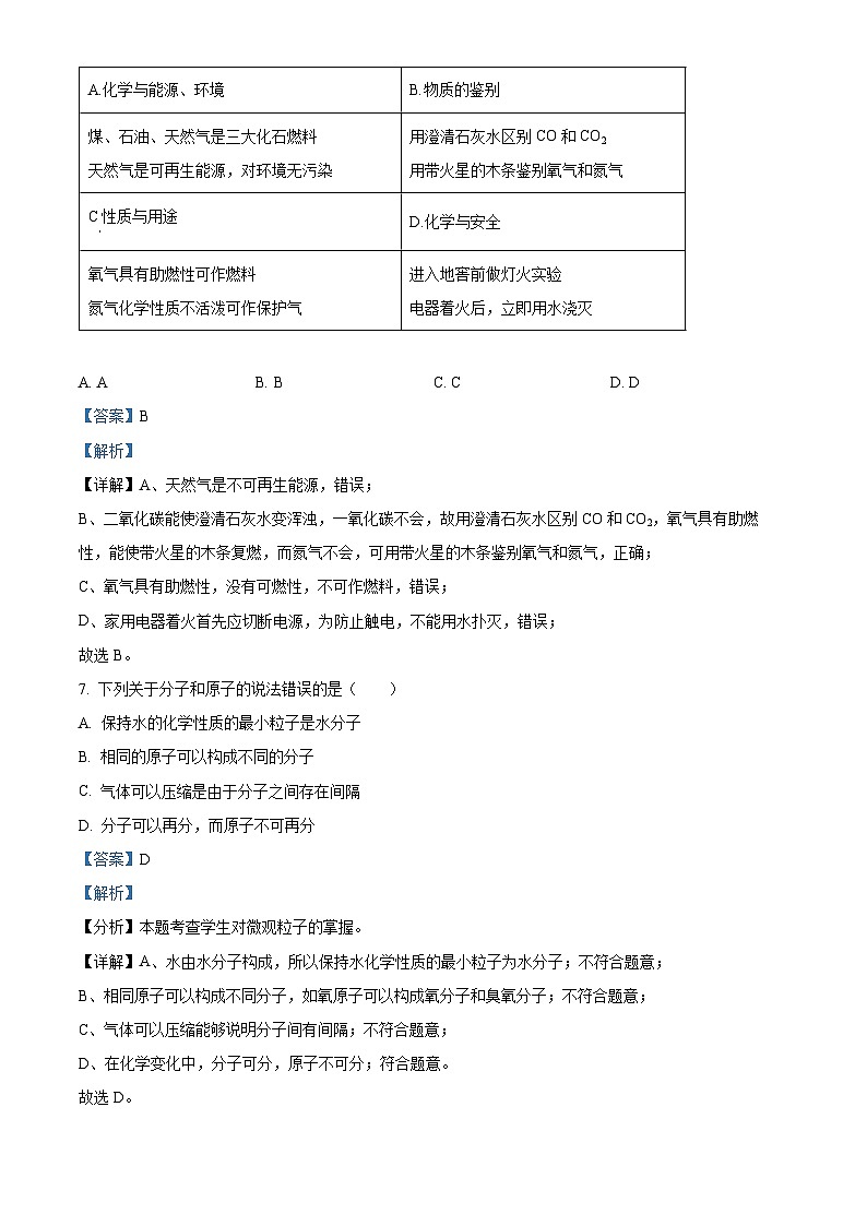 河南省南阳市淅川县第一教育集团联考2023-2024学年九年级下学期3月月考化学试题（解析版）第3页