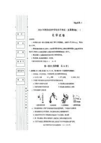 2024年陕西省商洛市山阳县县色河铺镇九年制学校中考一模化学试题（扫描版无答案）