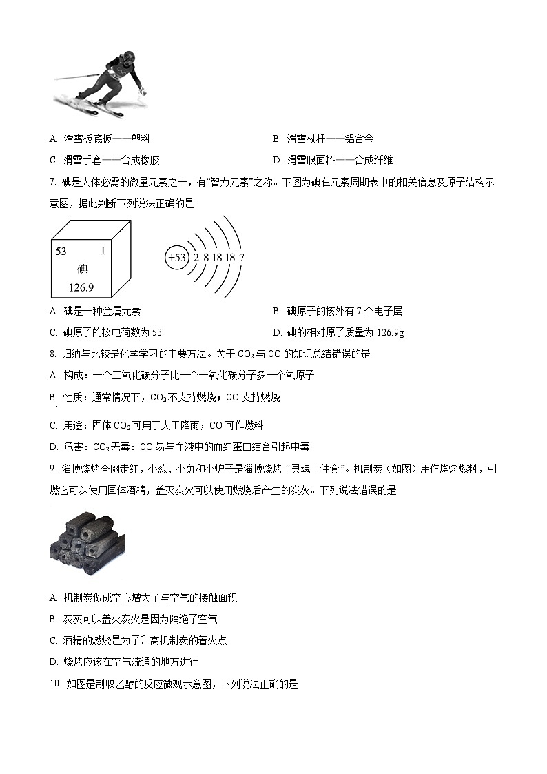 2024年山东省青岛市国开中学中考一模化学试卷（原卷版+解析版）02