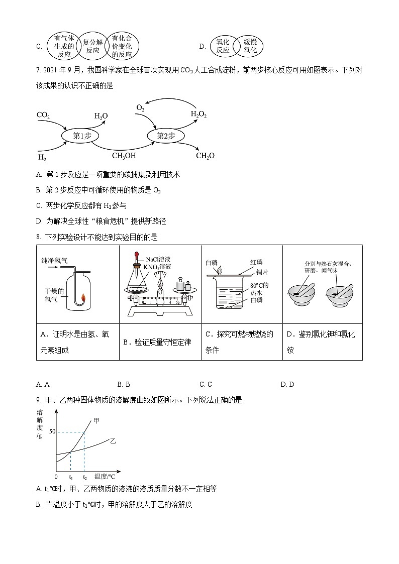 福建省福州时代华威中学2023-2024学年下学期九年级4月月考化学试卷（原卷版）第2页