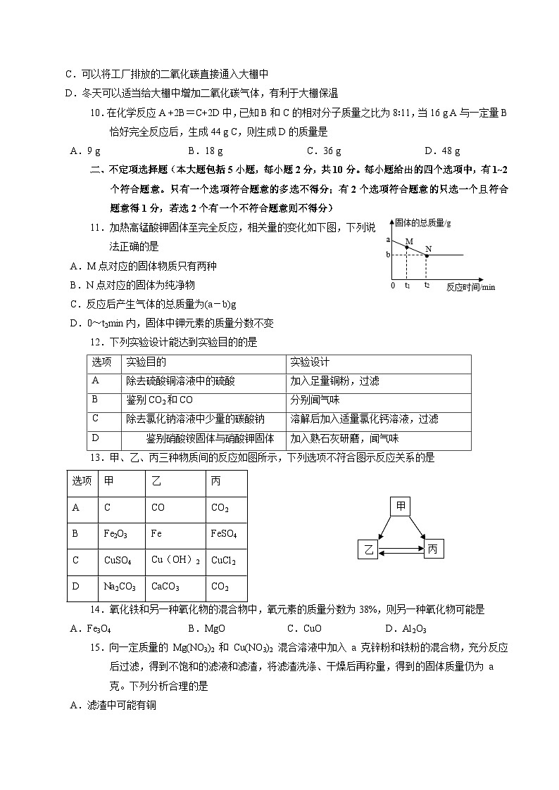 化学（天津卷）（考试版A4）第3页