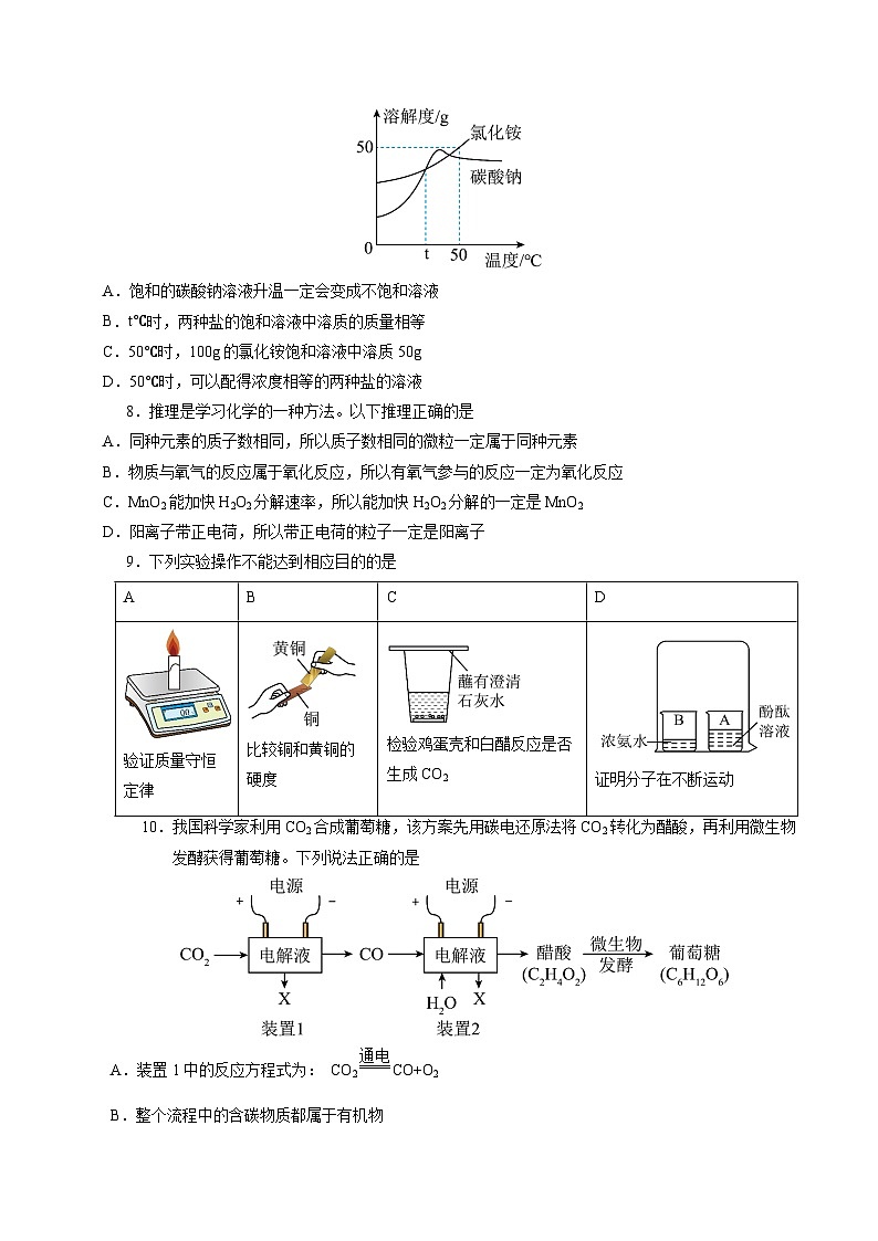 化学（徐州卷）（考试版A4）第3页