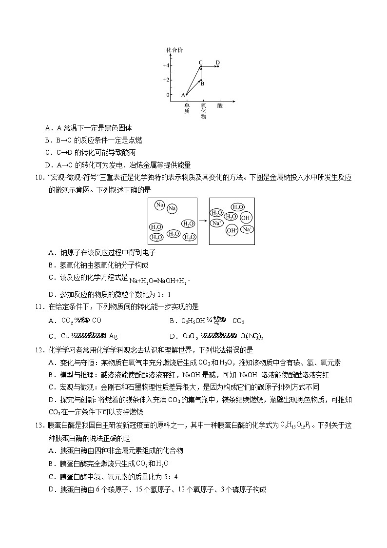 化学（无锡卷）（考试版A4）第3页