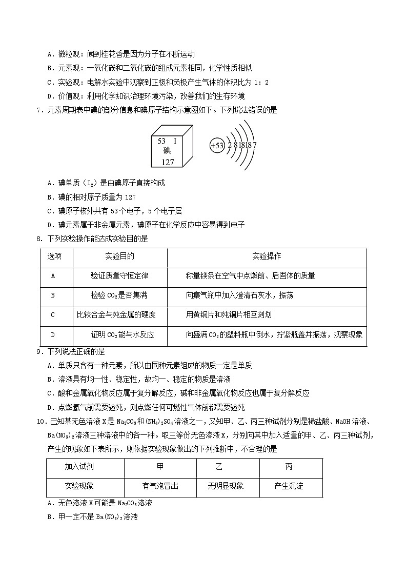 化学（济南卷）（考试版A4）第3页