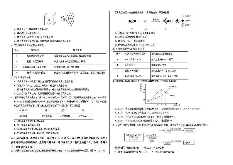化学（济南卷）（考试版A3）第2页