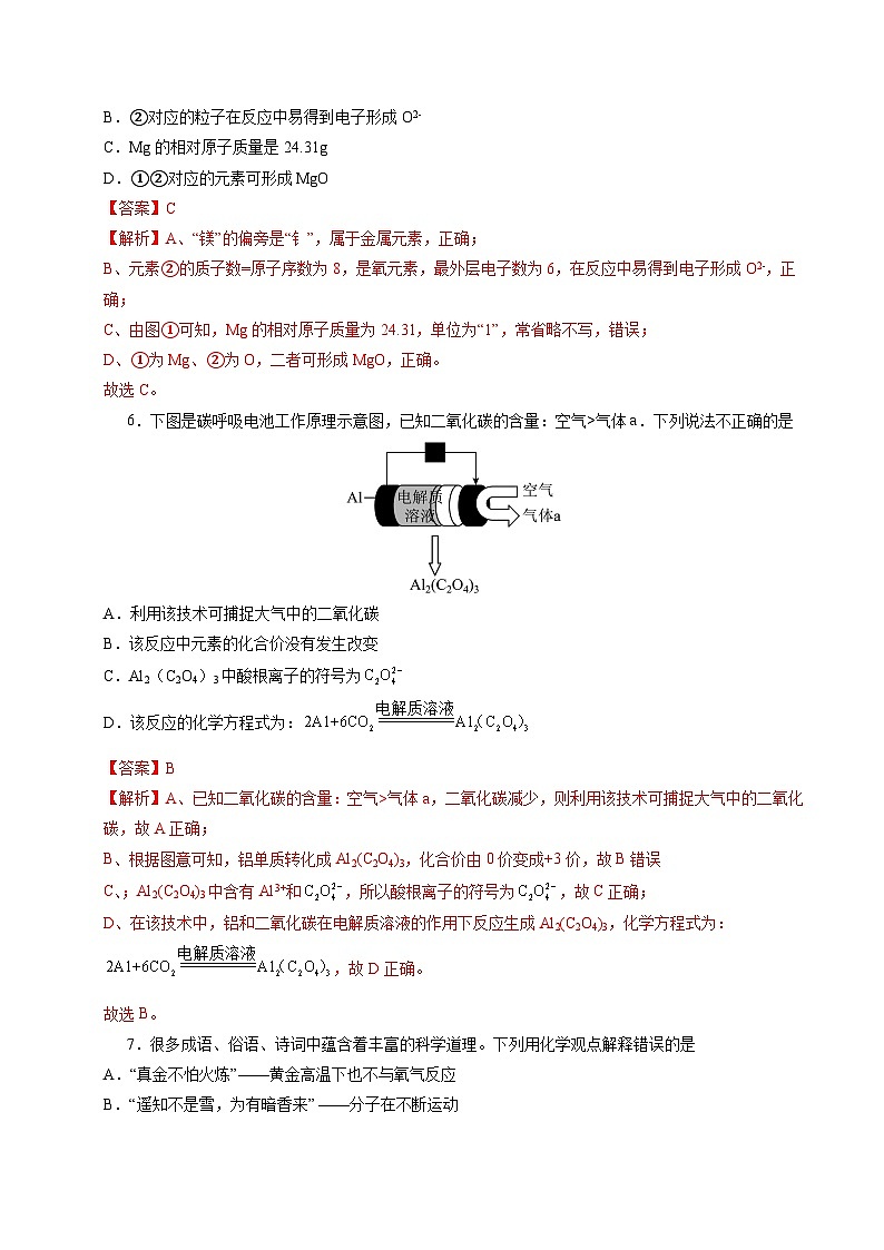 化学（福建卷）（全解全析）第3页