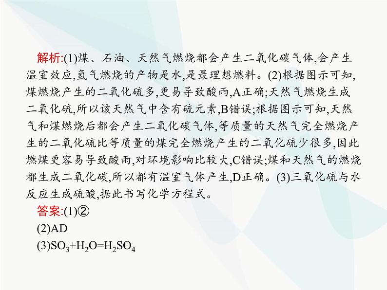 人教版九年级化学上册第7单元燃料及其利用课题2第2课时使用燃料对环境的影响课件第7页