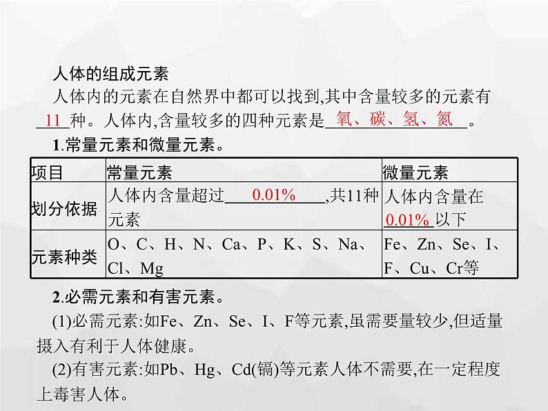 人教版九年级化学下册第12单元化学与生活课题2化学元素与人体健康课件02