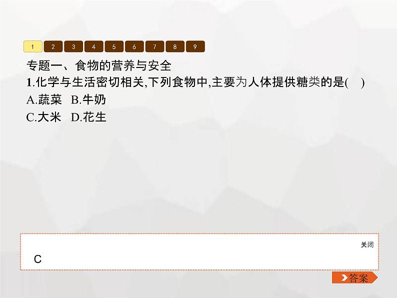 人教版九年级化学下册第12单元化学与生活单元整合课件第3页