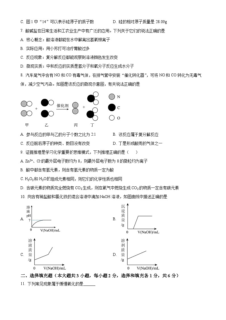 2024年江西省赣州市信丰县中考一模化学试题（原卷版+解析版）02